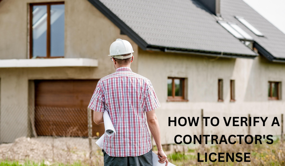 how to verify a contractor's license